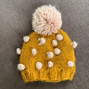 The Blueberry Hill Pom Pom Dot Beanie